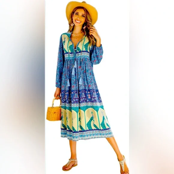 R.Vivimos Maxi Dress - Picture 1 of 9